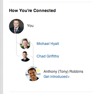 how I'm connected to Tony Robbins