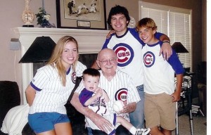 My granddad with my son and my siblings.