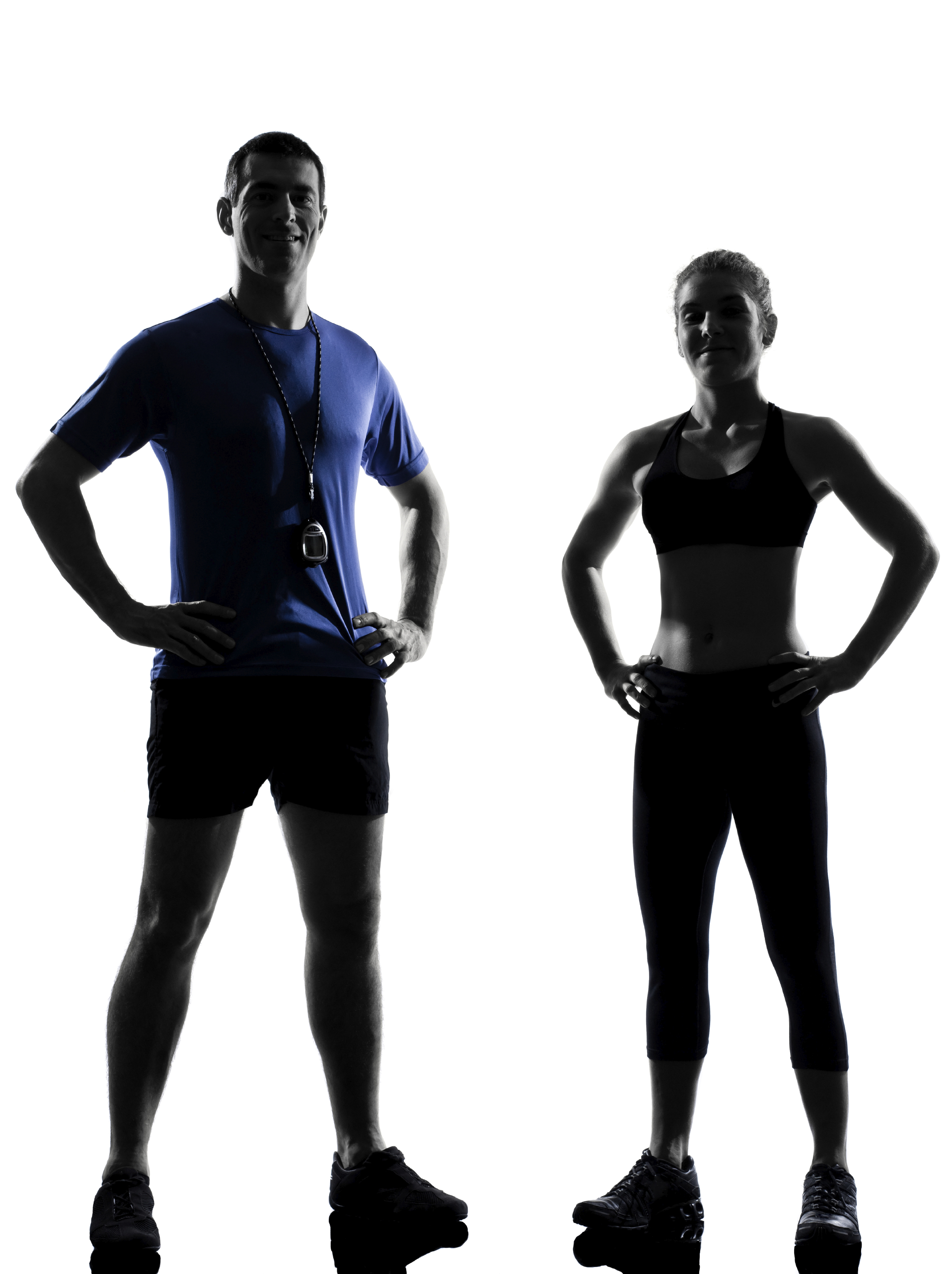 couple woman man exercising workout