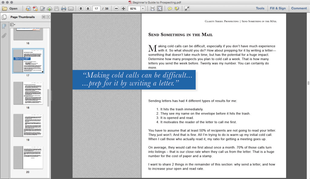 prospecting ebook screenshot