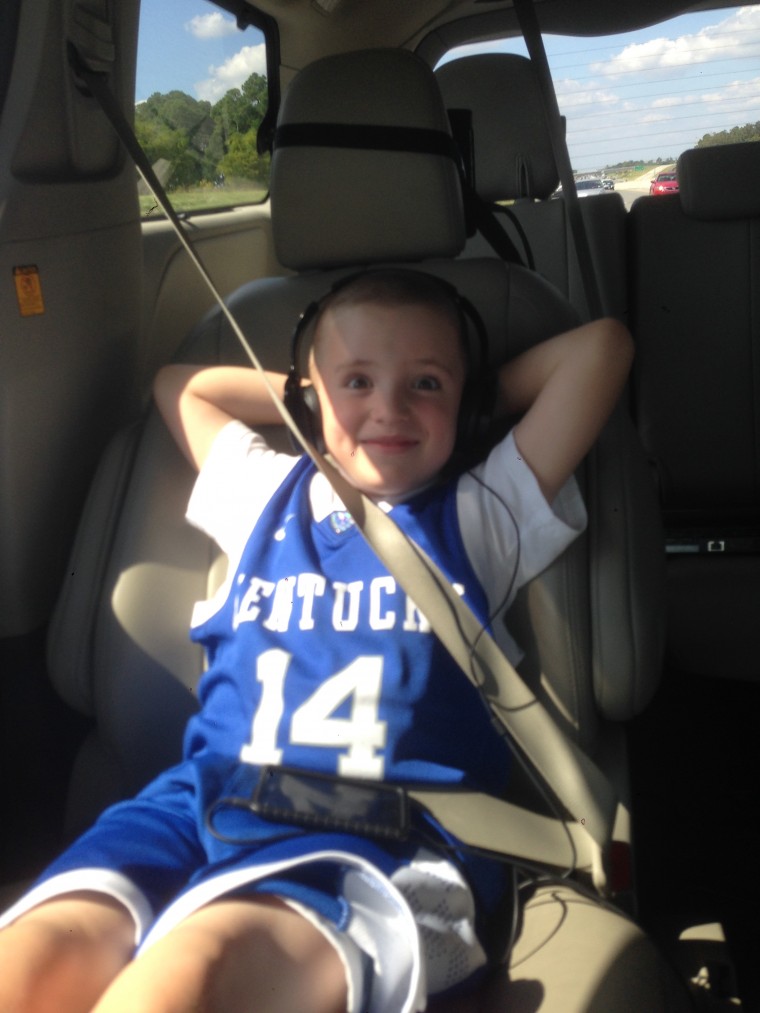 Kid knows how to road trip!
